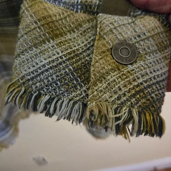 Free People We The Free Anneli Shirt Jacket Plaid Pockets Oversized Size XS - Picture 5 of 7